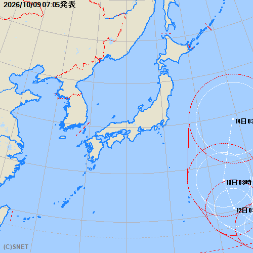 台風経路図:拡大図へ